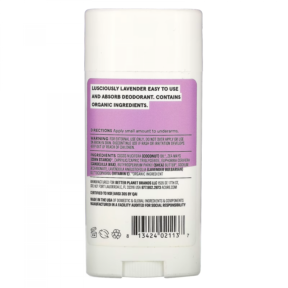 اكور مزيل عرق استيك بجوز الهند واللافندر 62.4 جم