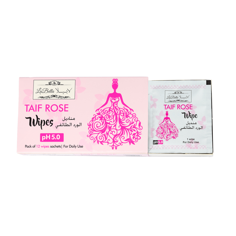 لابيلا مناديل العناية النسائية بعطر الورد الطائفي 12 منديل