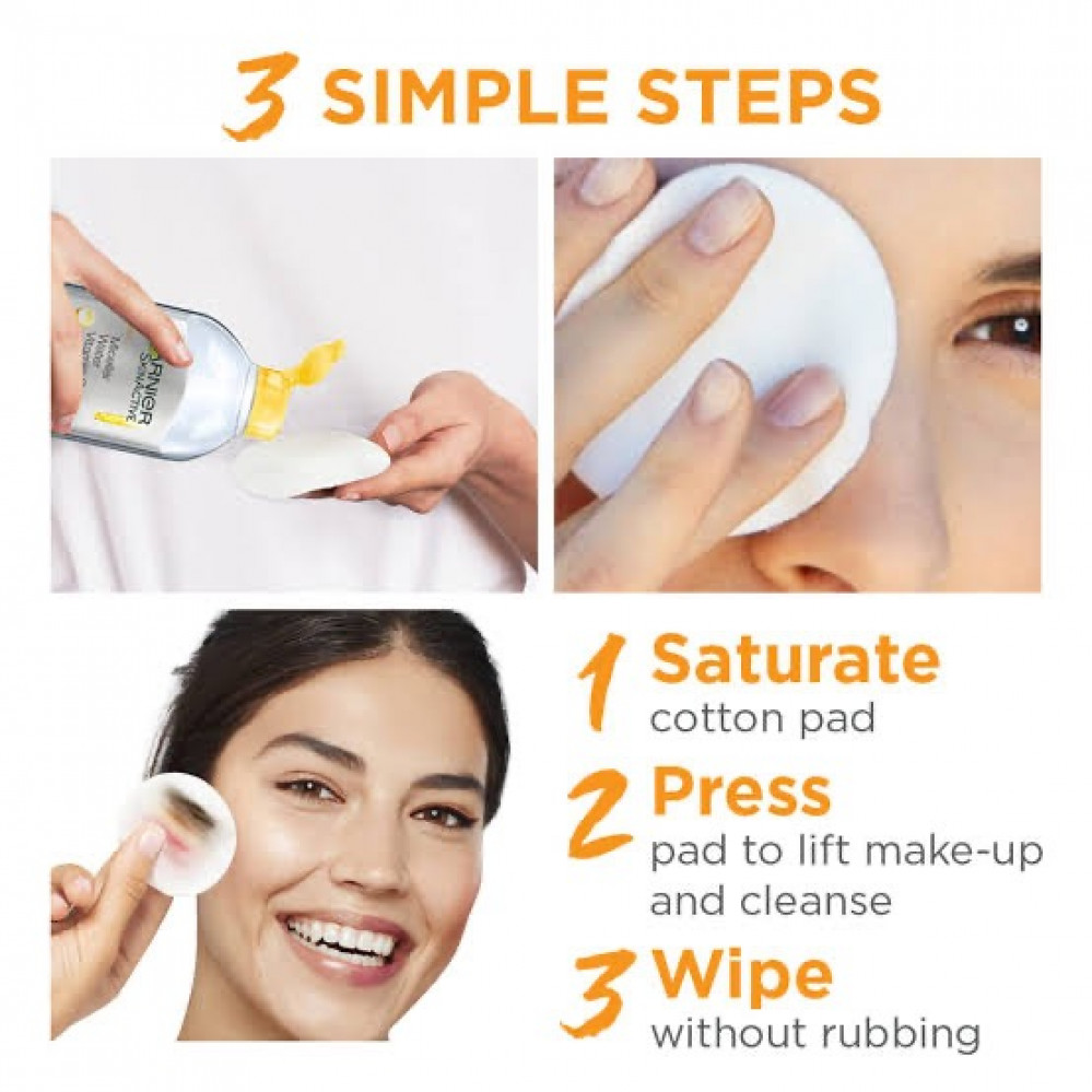 غارنيية ماء ميسيلار  مزيل مكياج 400 مل بفيتامين سى