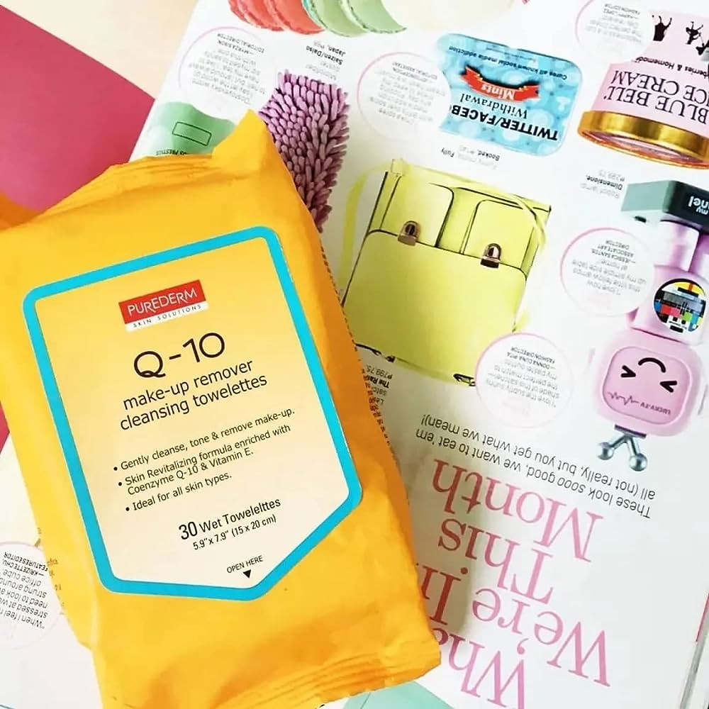 بيورديرم مناديل ازالة المكياج وتنظيف البشرة كيو تن 30 منديل