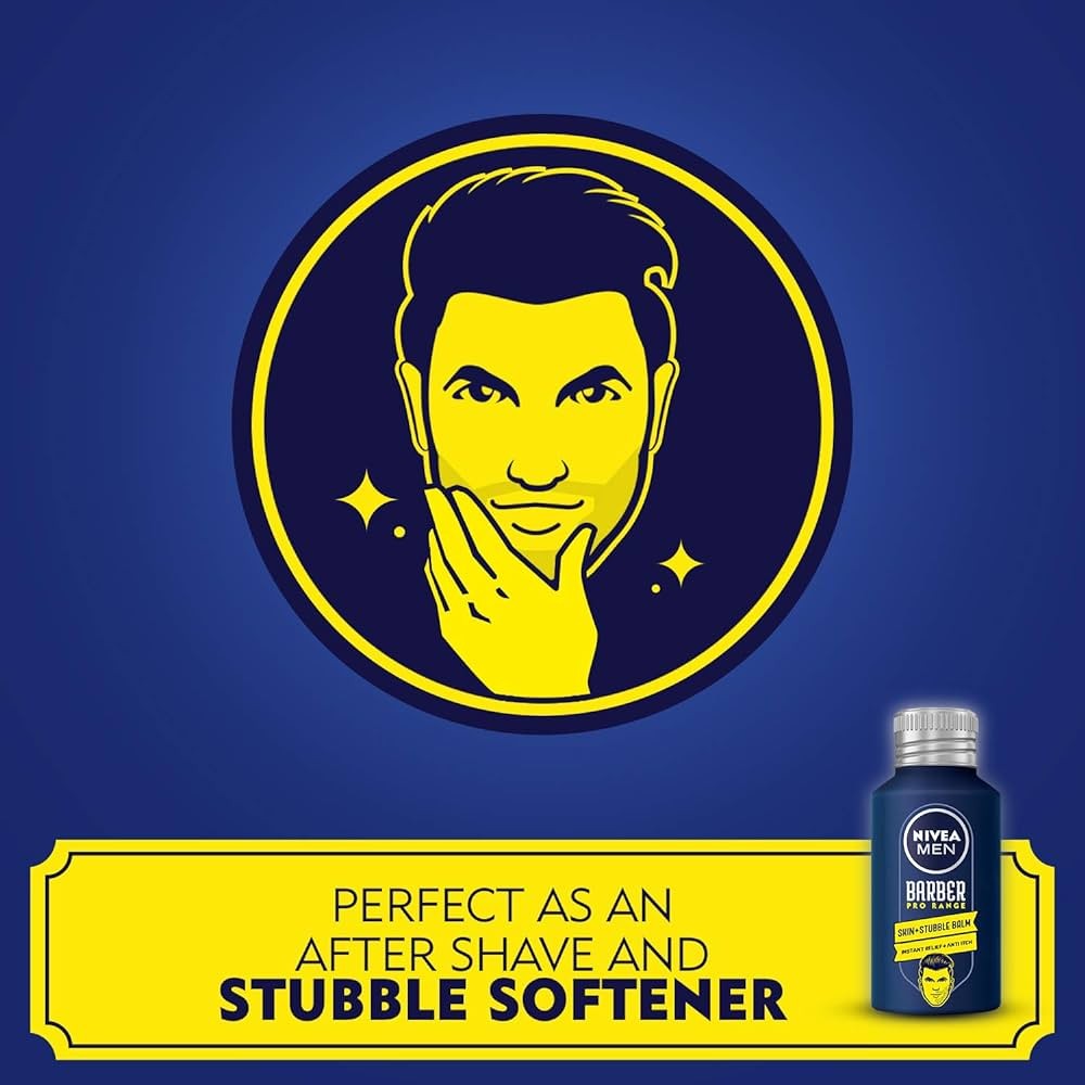 نيفيا بلسم الحلاقه للبشره والليحه الخفيفه باربر برو للرجال 125 مل