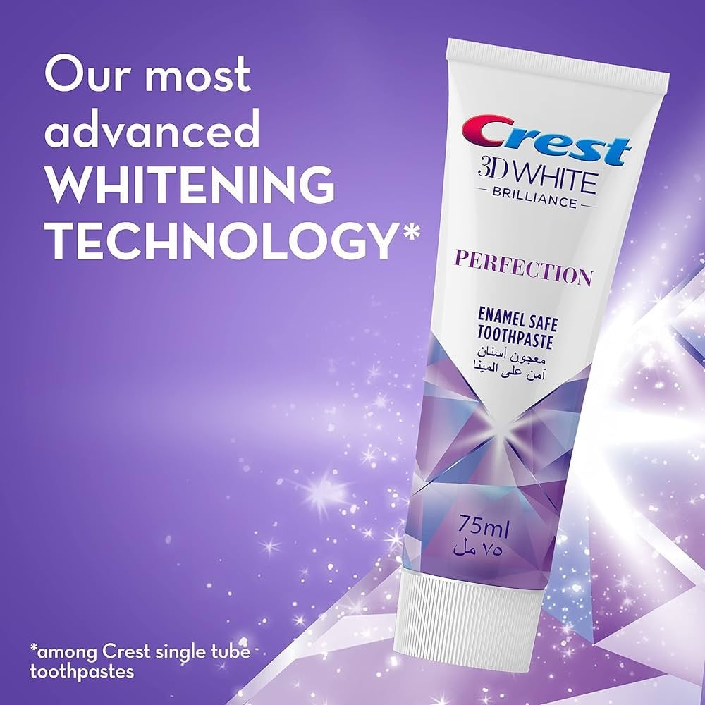 كرست معجون اسنان ثري دي وايت انتعاش الترا وتبيض 75 مل