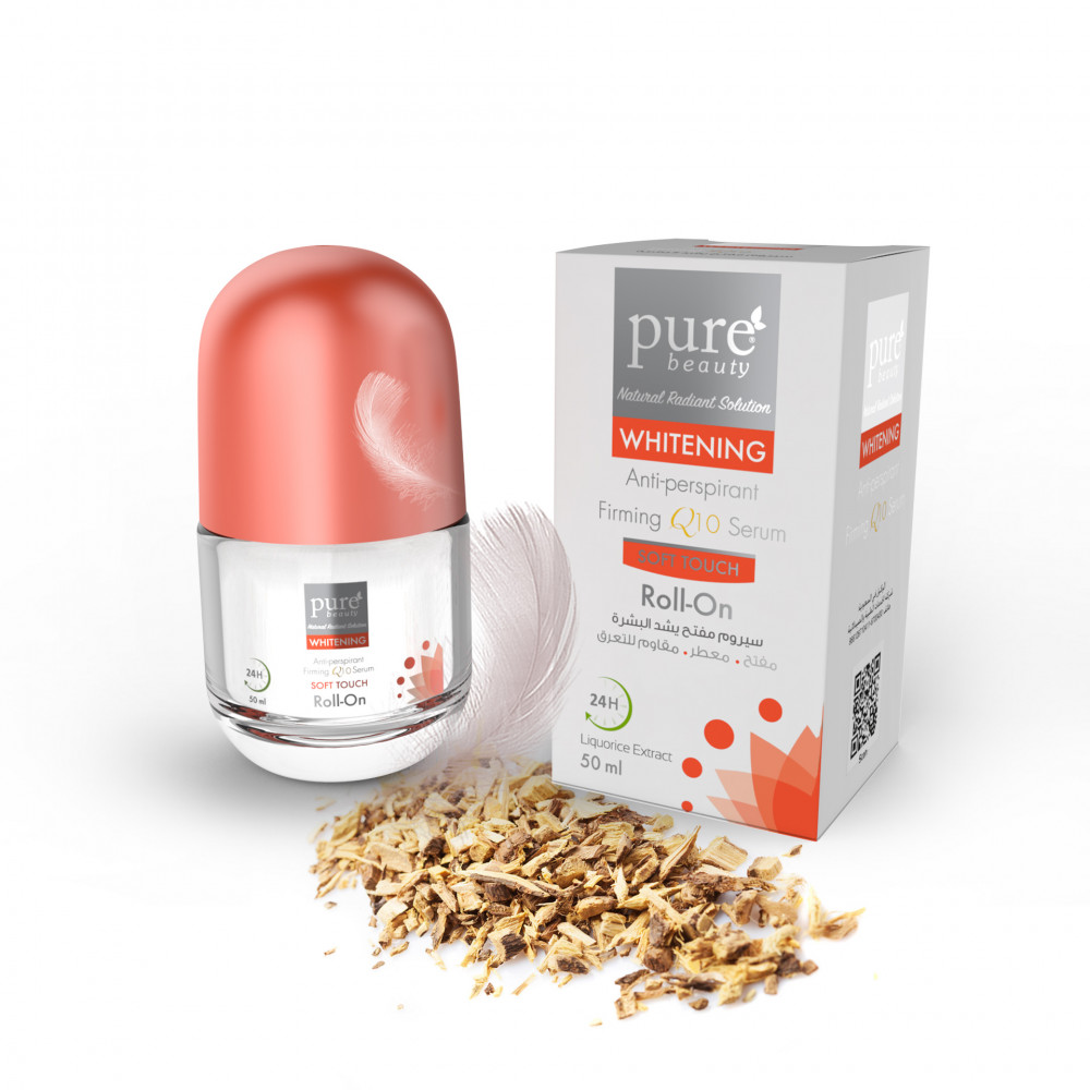 بيور بيوتى رول اون سيروم شد البشرة المفتح والمقاوم للتعرق لمشة ناعمة 50 مل