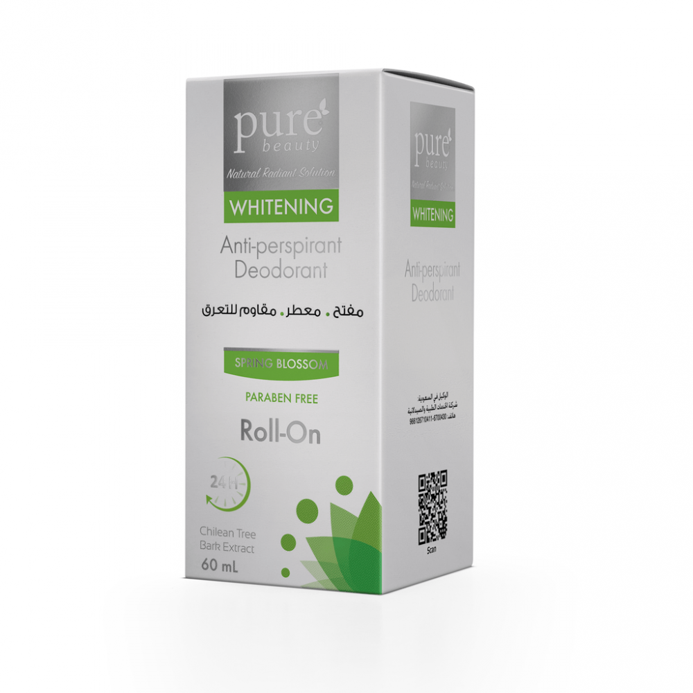 بيور بيوتى رول اون مفتح ومقاوم التعرق سبرينغ بلوسوم 60 مل