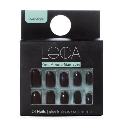 لوكا اظافر صناعية لصق ذاتى لون اسود 1