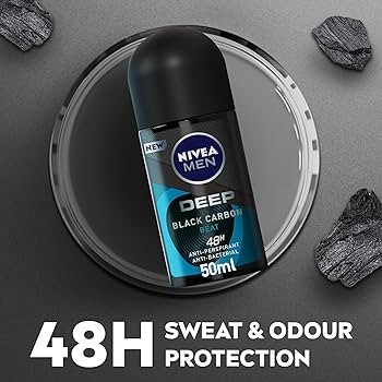 نيفيا مزيل عرق رول اون ديب بلاك كربت بيت 50 مل