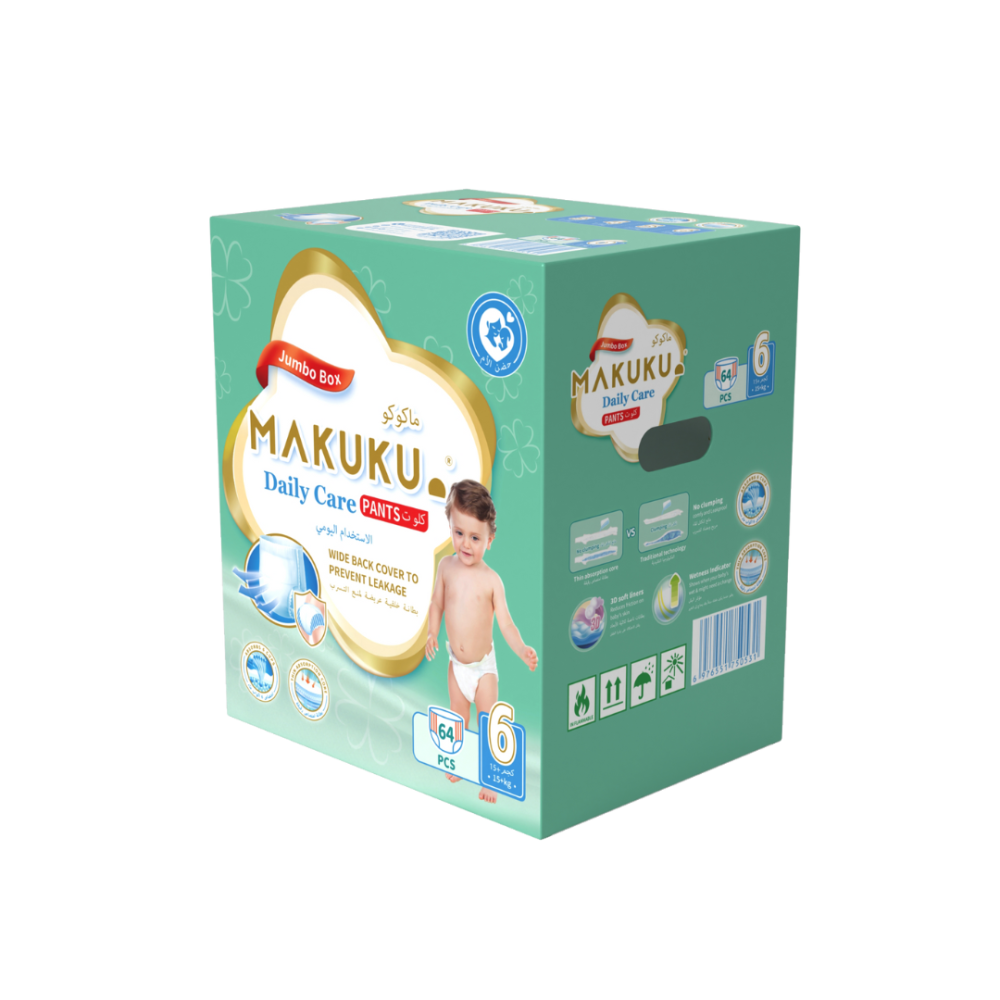 ماكوكو كلوت جامبو بوكس مقاس (6) 64 حفاض