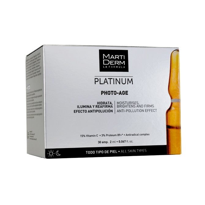 مارتيديرم بلاتينيوم فوتوايج امبولات مفتحه ومرطبه للبشرة 10 امبولات