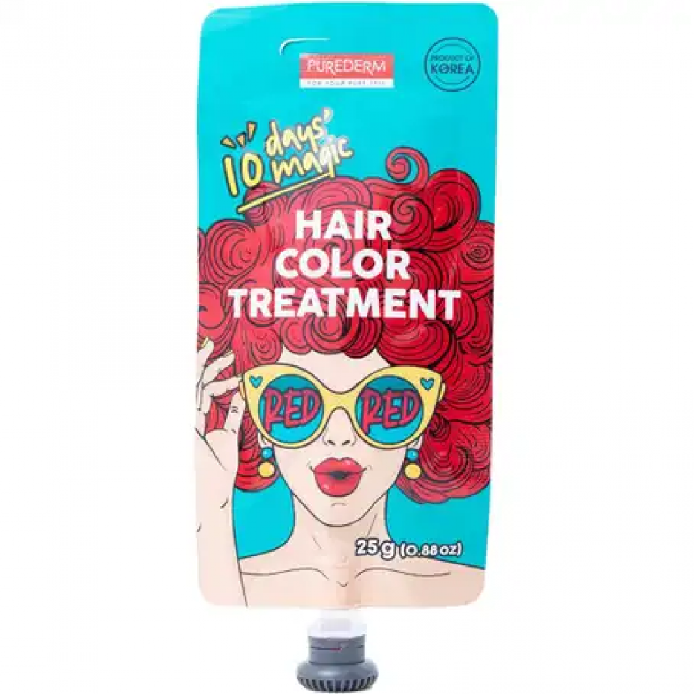 بيورديرم صبغة الشعر لون احمر 25 جم