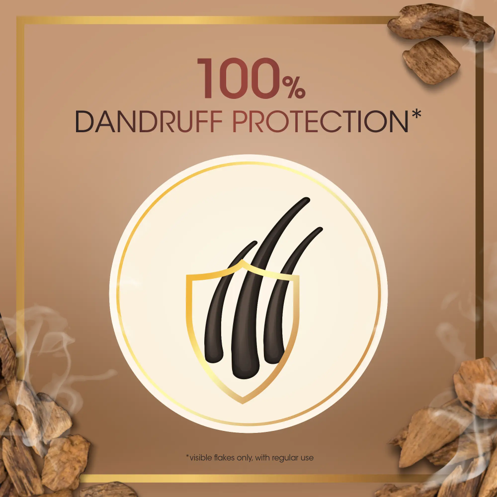 هيد اند اشولدرز شامبو ضد القشرة بالعود 400 مل .