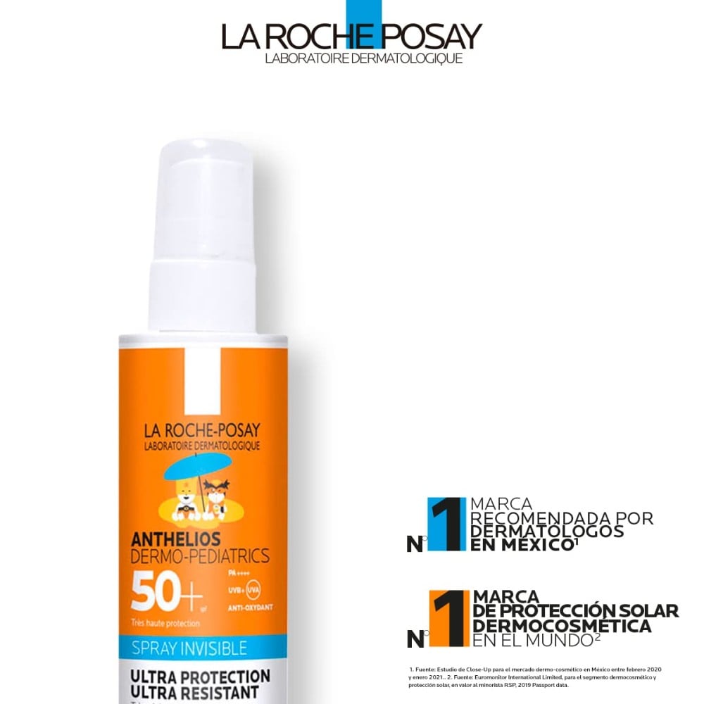 لاروش بوزيه انثيليوس بخاخ حماية من الشمس للاطفال 200 مل spf 50