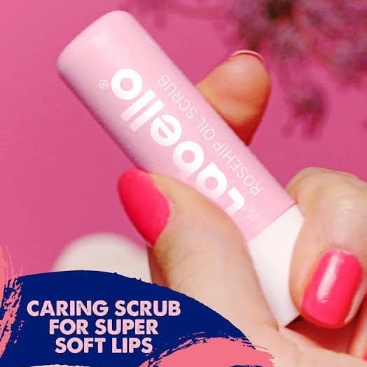 لابيلو مقشر العناية لايحتاج الي ازالة بخلاصة زيت الورد + فيتامين اي