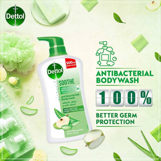 ديتول غسول جسم بالالوفيرا والتفاح 500 مل