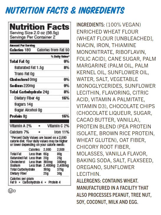 ليني لاري بار بروتين كوكيز برقائق الشوكلاته 113 جم
