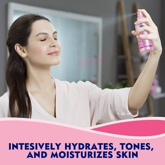 نيفيا بخاخ مرطب للوجه مع ماء الورد العضوى ومثبت للمكياج 150 مل