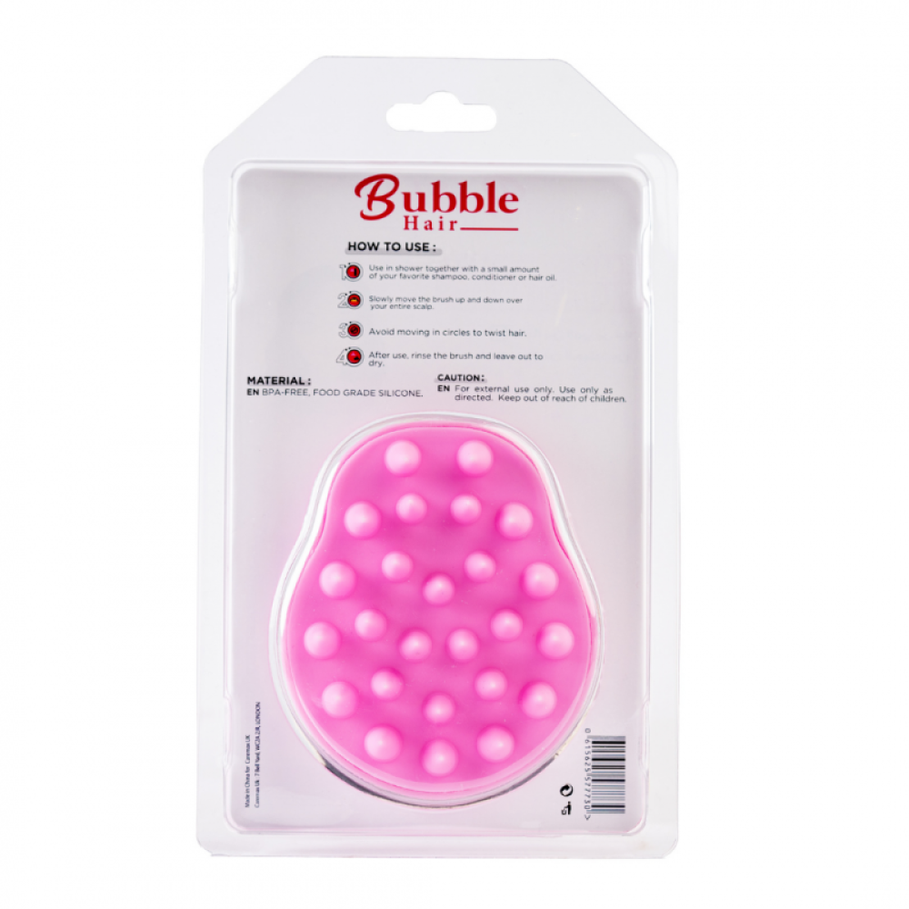 بابل سكالب فرشاة الاستحمام للشعر بينك