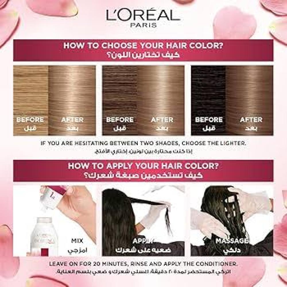 لوريال اكسلانس صبغة الشعر  اشقر رمادى فاتح 8.1