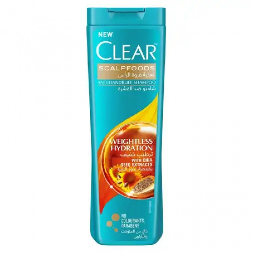 كلير شامبو رجالي بخلاصة بذور الشيا ترطيب خفيف 400 مل