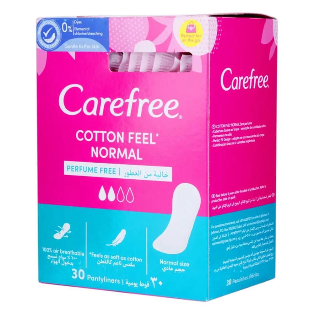 كير فري فوط يومية ملمس القطن بلاعطر  30 حبه