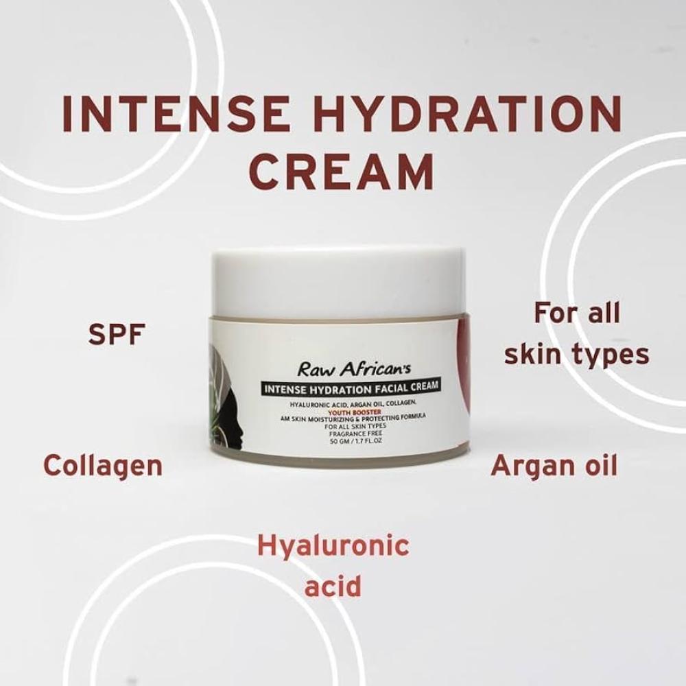 رو افريكان كريم مرطب للبشرة بحمض الهاليورنيك 50 جم