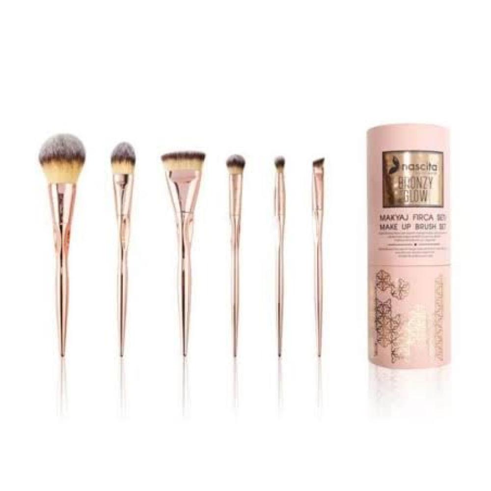 ناسكيتا برونزى جلو مجموعة فرش مكياج