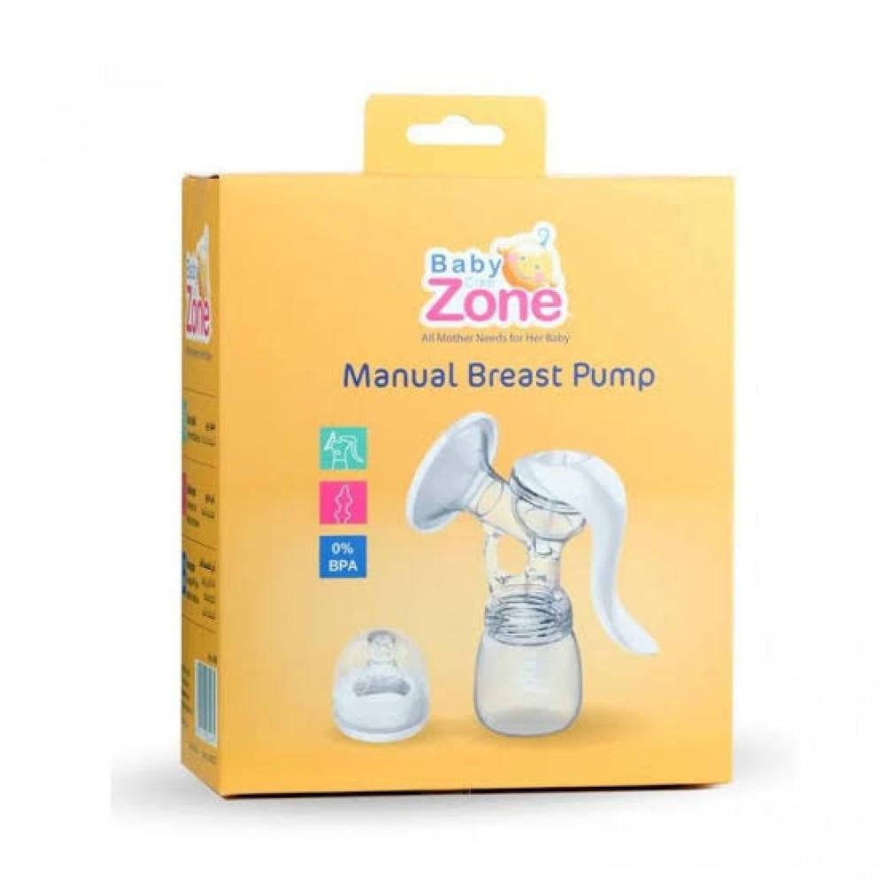 بيبي زون شفاط حليب يدوي + رضاعة 8498