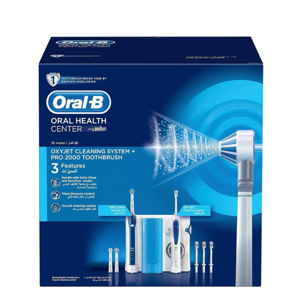 اورال بى أوكسي جت+فرشه أسنان كهربائية برو