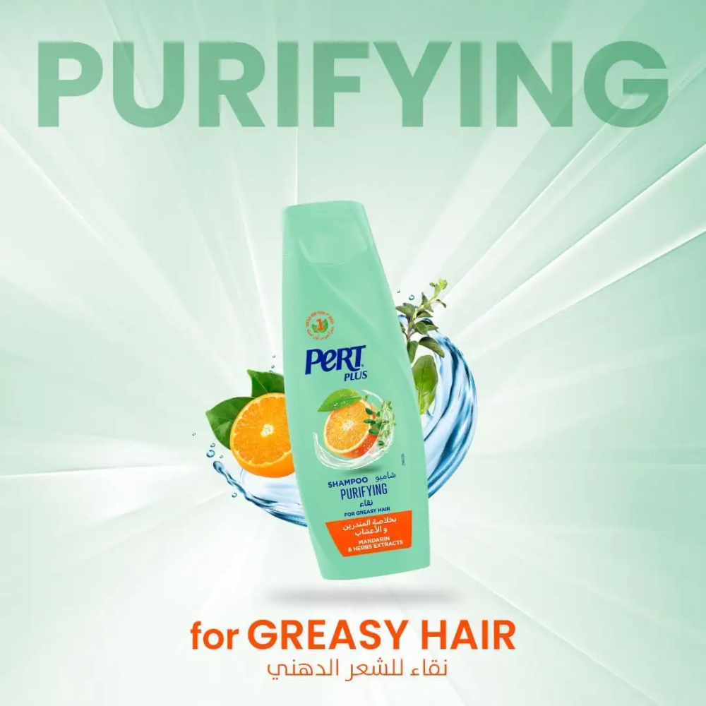 برت بلس شامبو بخلاصة المندرين للشعر الخفيف الدهنى 600 مل