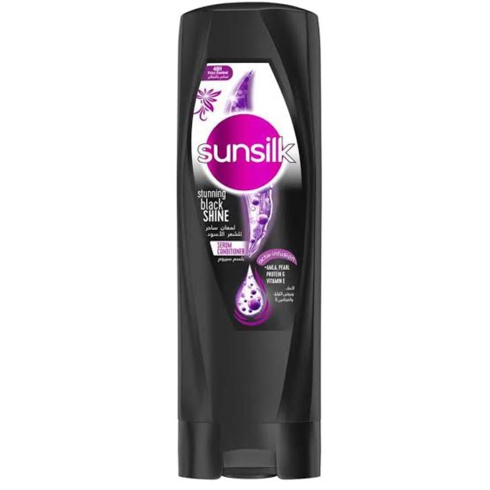 صانسيلك بلسم لمعان ساحر للشعر الاسود 350 مل