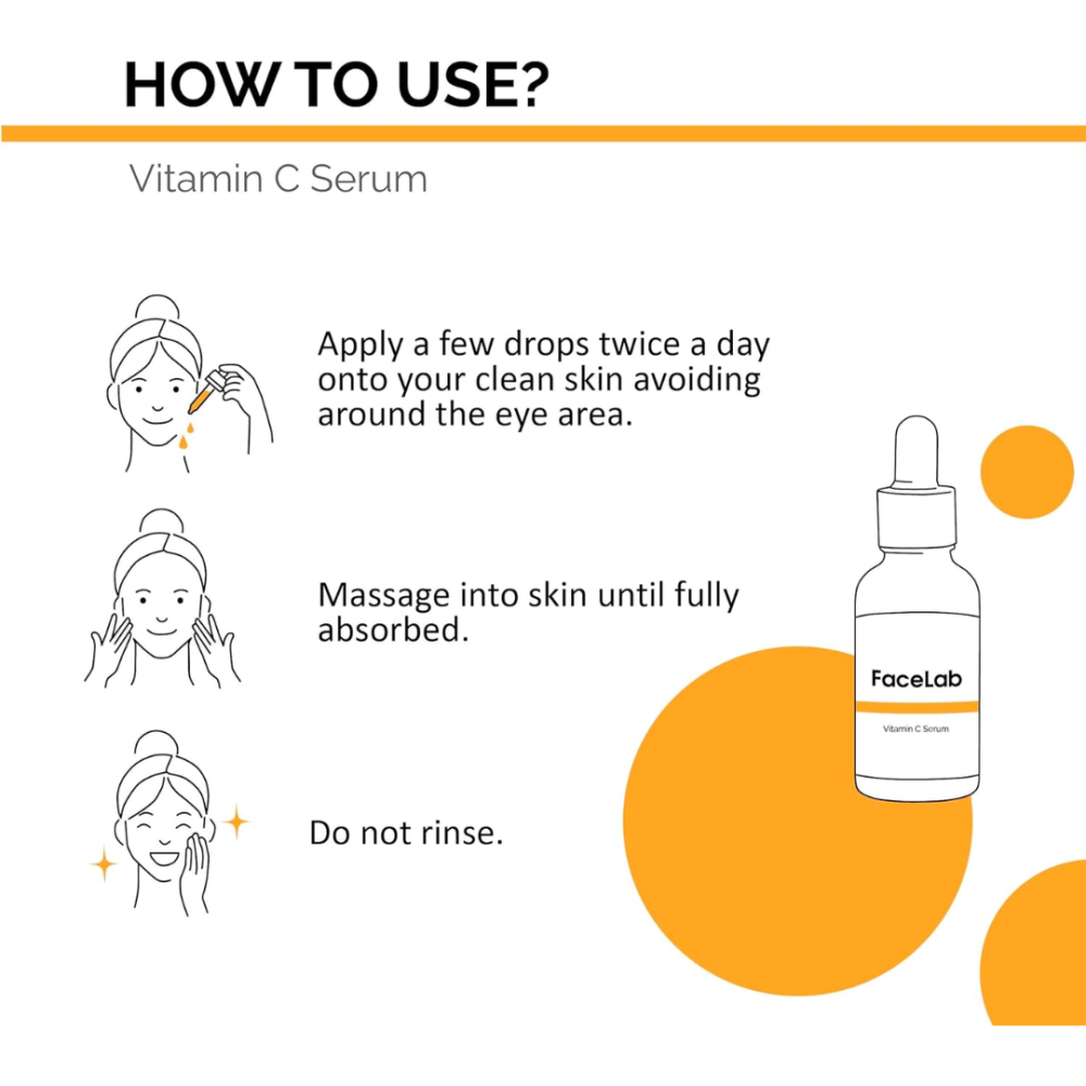 فيس لاب سيروم فيتامين سي لتفتيح البشرة 30 مل