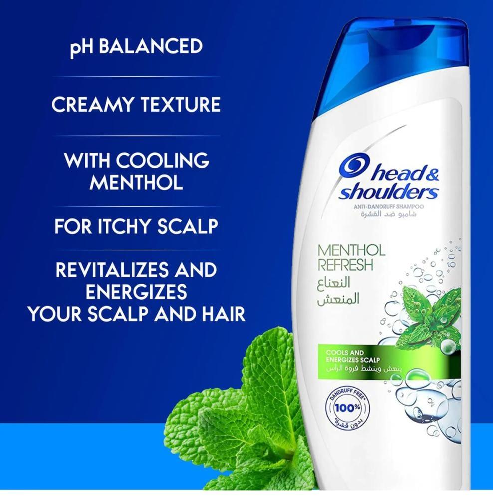 هيد اند شولدرز شامبو الشعر بالنعناع المنعش 390 مل