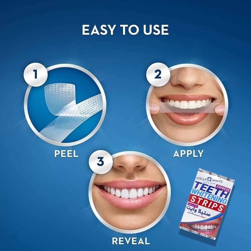 ستيلا وايت لصقات تبييض الاسنان 28 لصقه