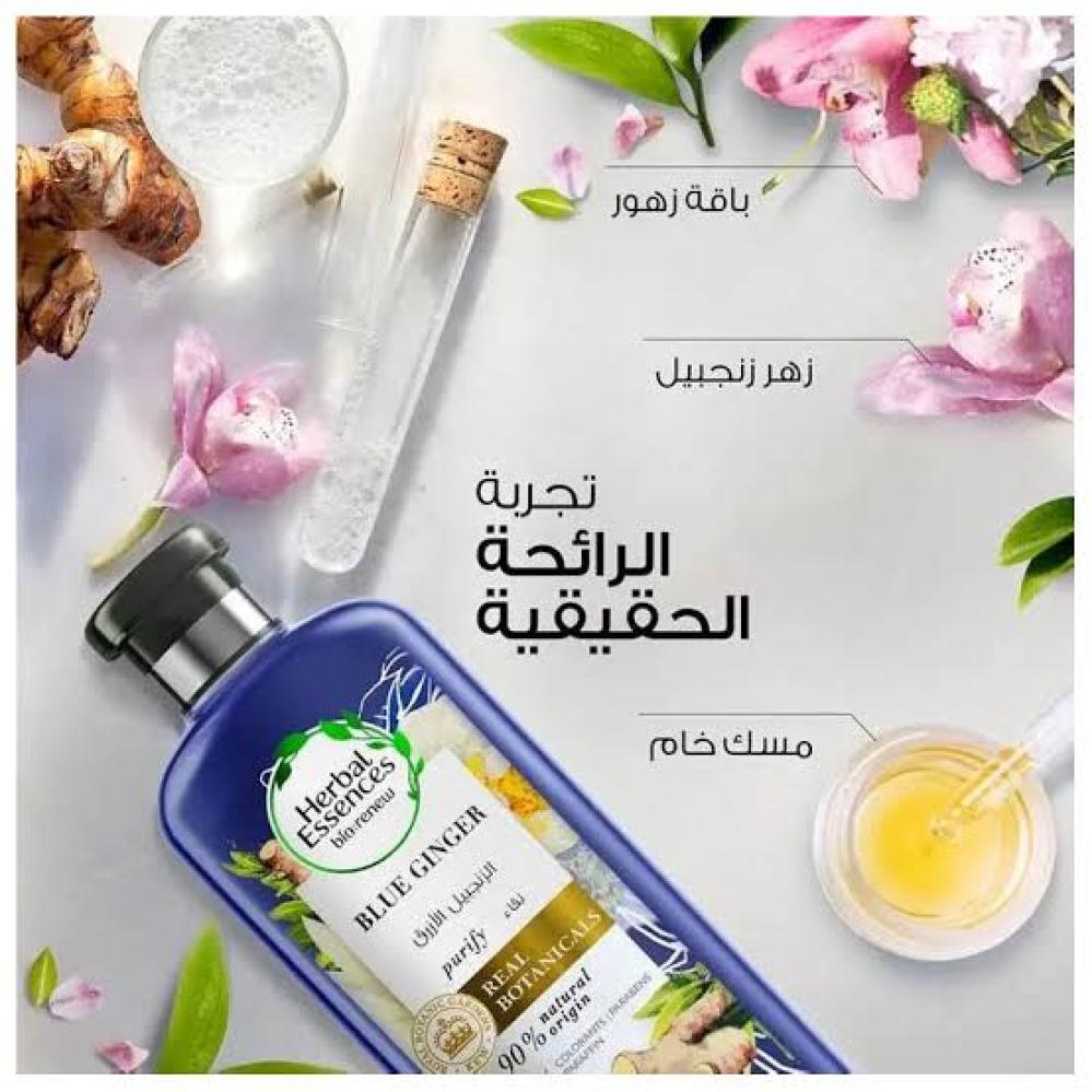 هيربال ايسنز بلسم الشعر بالزنجبييل الازرق 400 مل