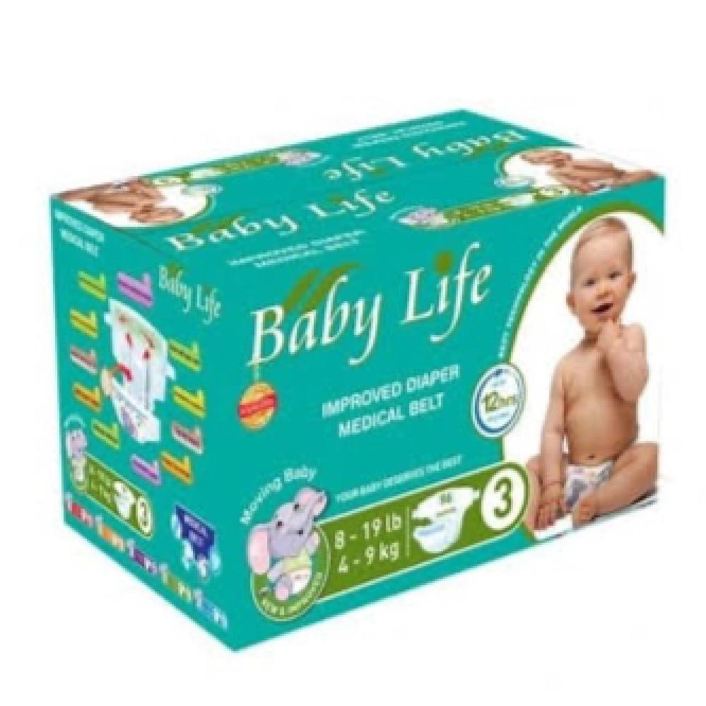 بيبي لايف حفايض اطفال بوكس مقاس 3 * 96
