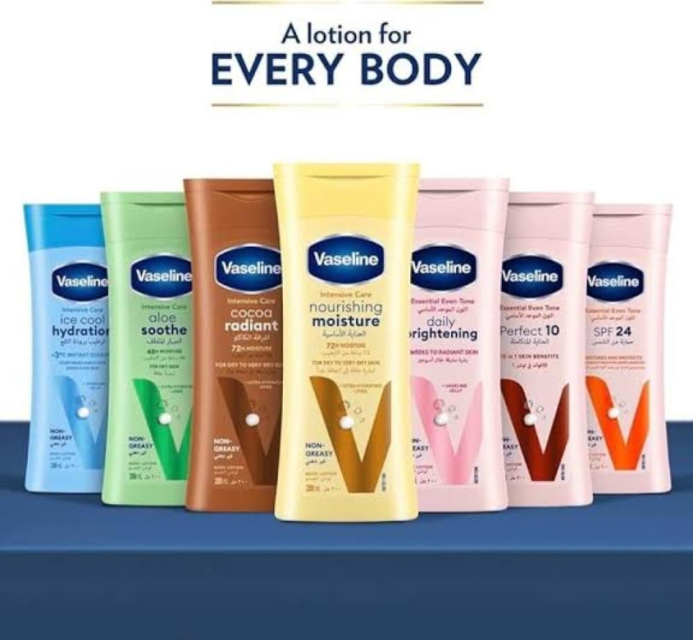 فازلين لوشن الجسم اللون الموحد الاساسى 10 فوائد 200 مل
