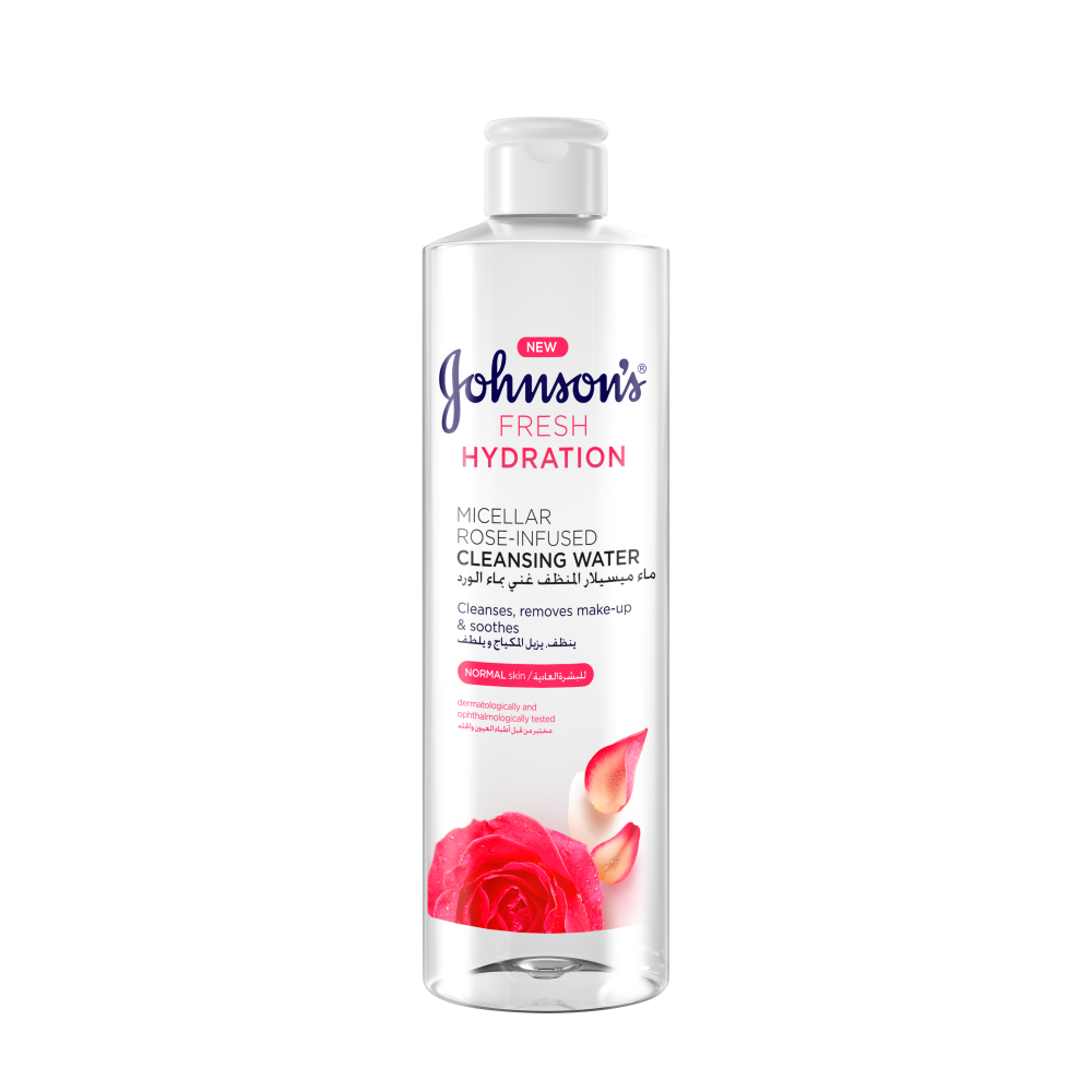 جونسون ماء ميسيلار المنظف الغنى بماء الورد للبشرة العادية 400 مل