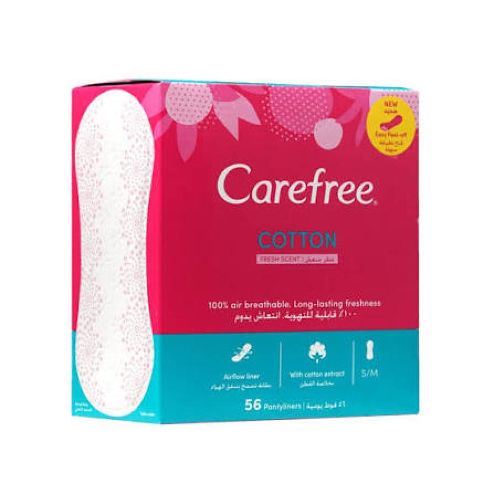 كير فري فوطة يومية بخلاصة القطن 56 قطعة