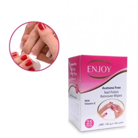 انجوي مناديل ازالة طلاء الاظافر 25 منديل