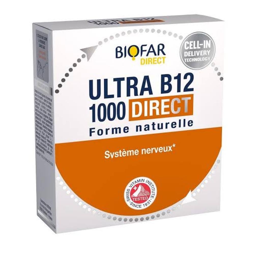 بيوفار مكمل غذائي الترا بي 12 دايركت 14 كيس