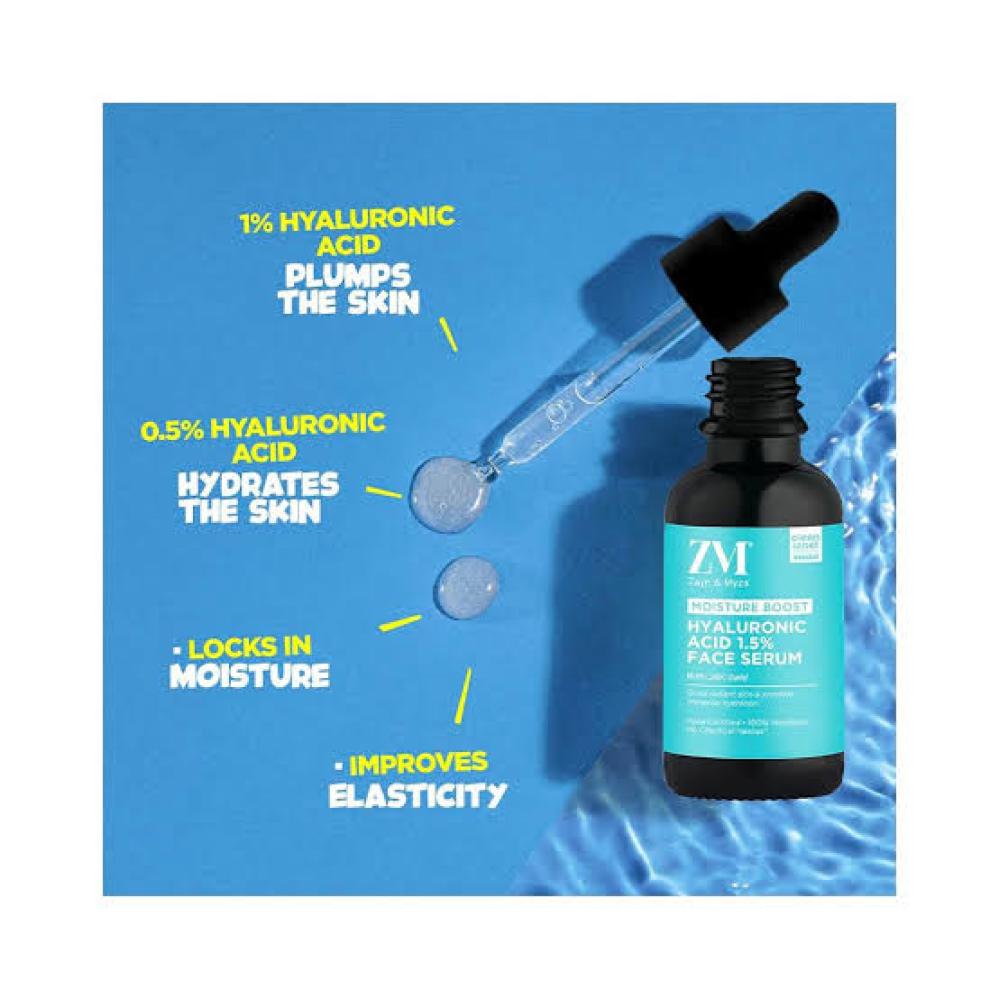 زين و ميزا  سيروم للوجه بحمض الهيالوراونيك 1.5٪ 30 مل