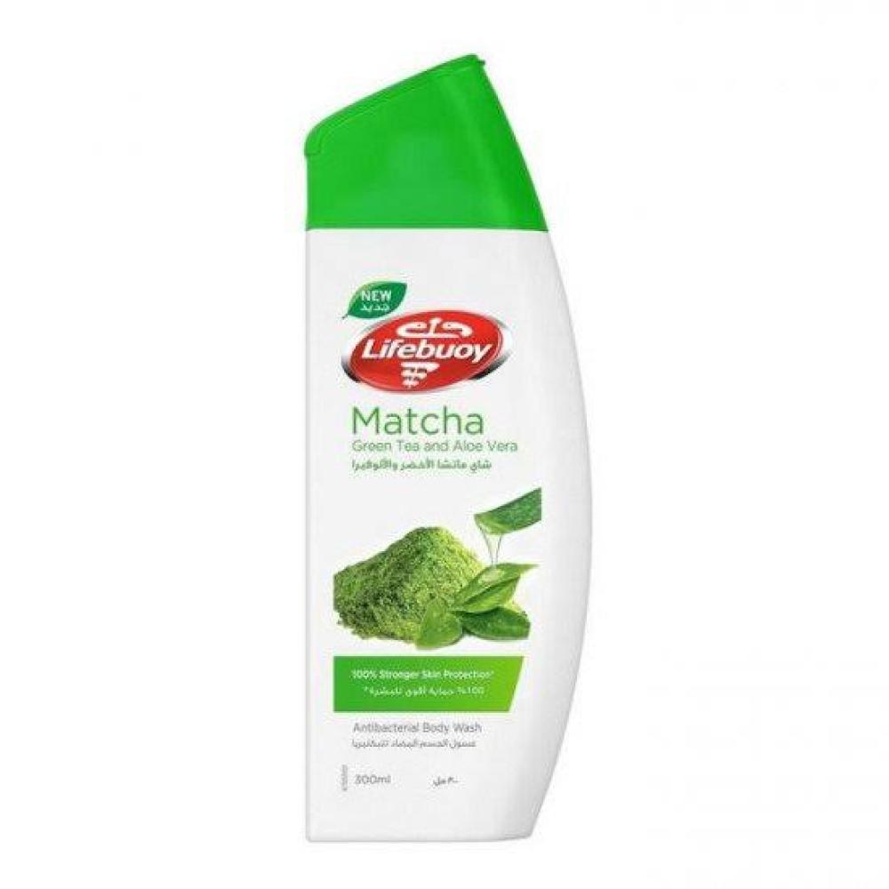 لايفبوي غسول جسم بالشاي الاخضر والالوفيرا 300 مل +ليفه