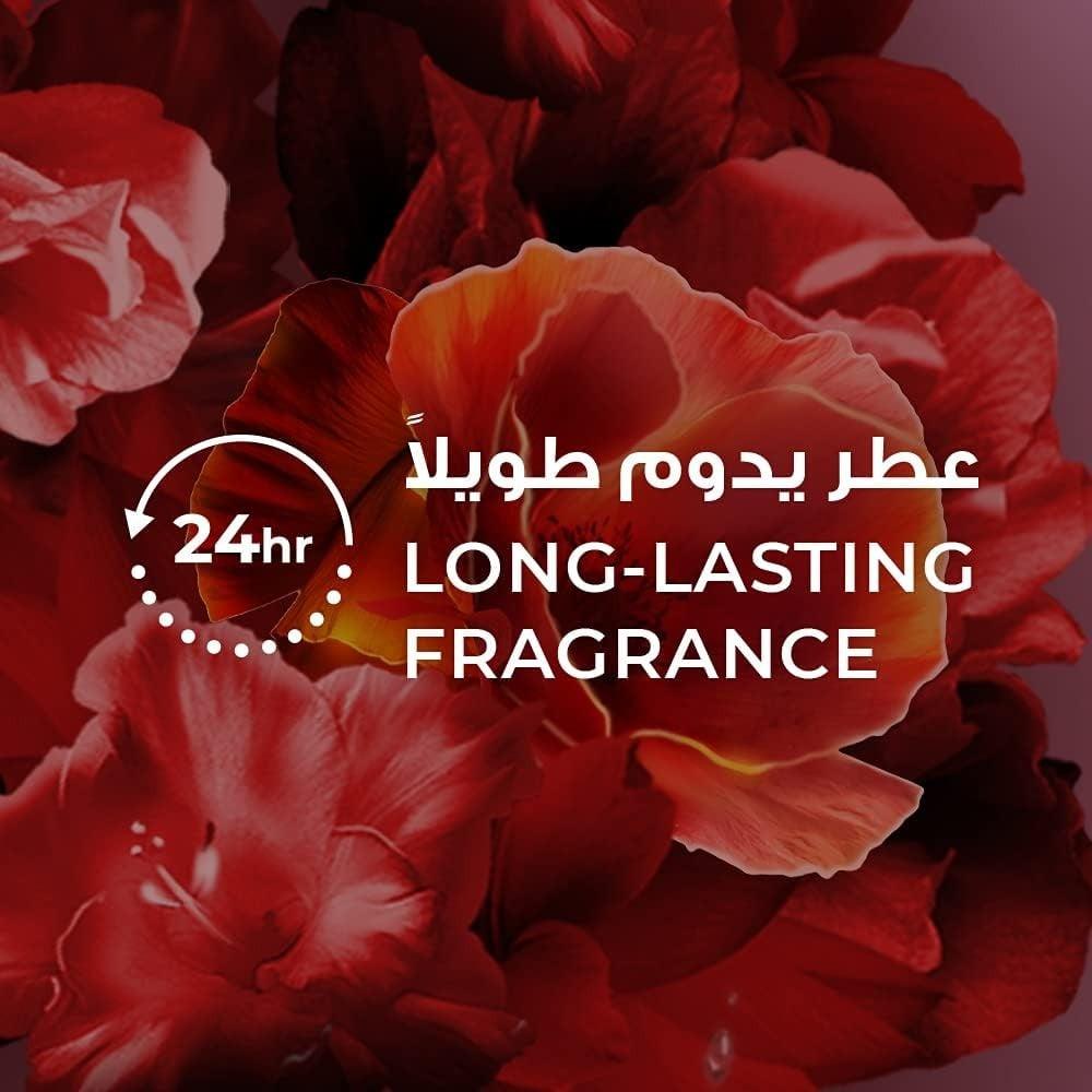 لوكس غسول الجسم رومانسية الكركدية مع ليفة 250 مل