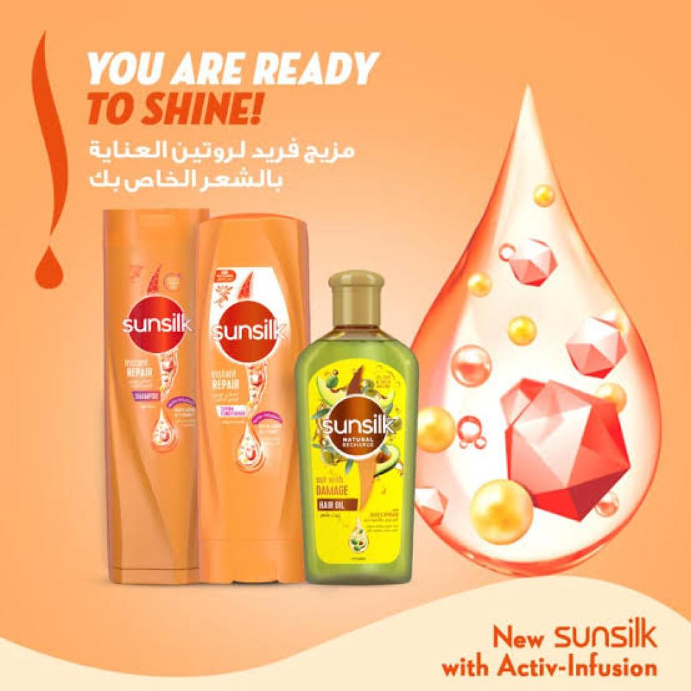 صانسيلك شامبو تجديد فورى للشعر التالف 400  مل