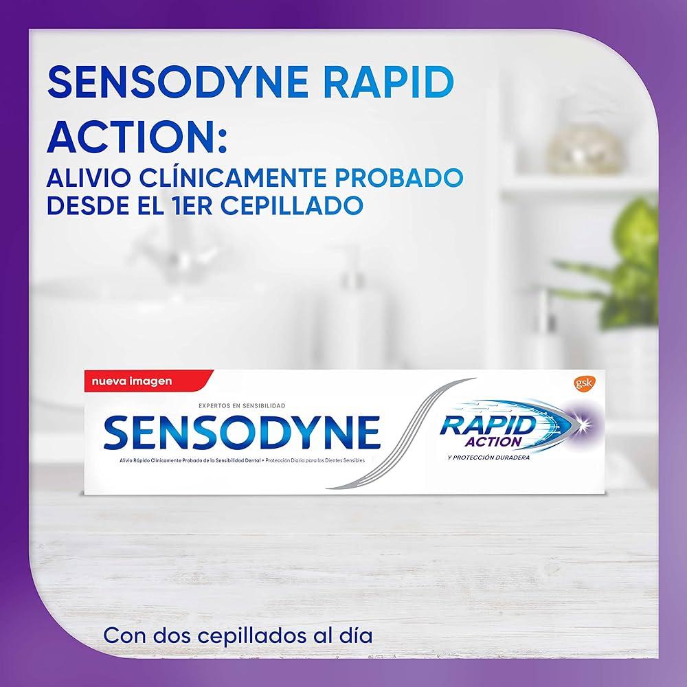 سنسوداين معجون اسنان بالفلورايد مفعول سريع  وحماية تدوم طويلا 75 مل