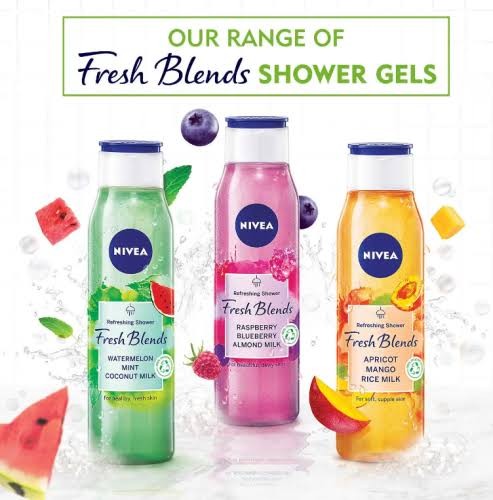 نيفيا سائل استحمام بخلاصة توت البري  وحليب اللوز 300 مل