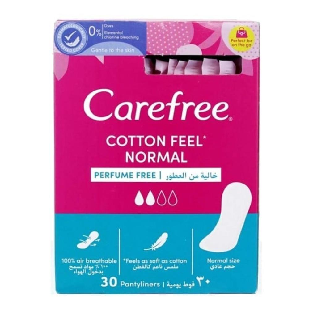 كير فري فوط يومية ملمس القطن بلاعطر  30 حبه