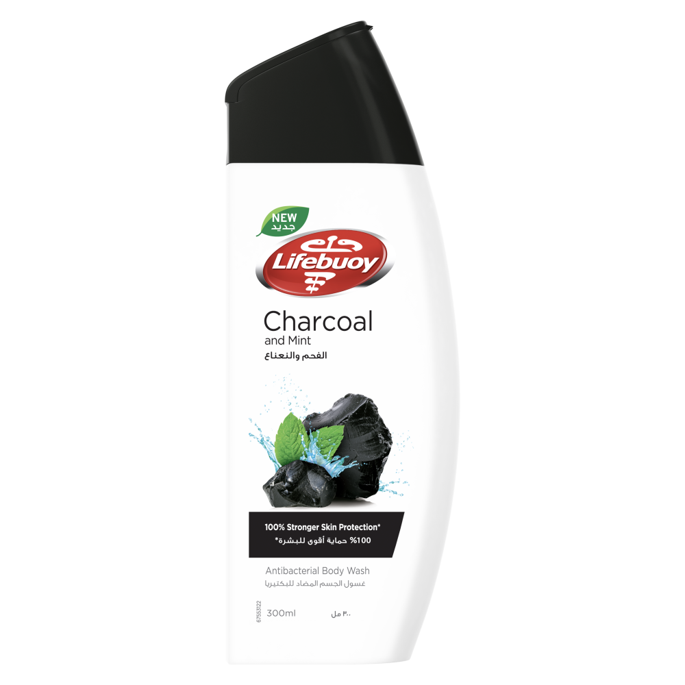 لايفبوي غسول الجسم بالفحم +ليفة 30 مل
