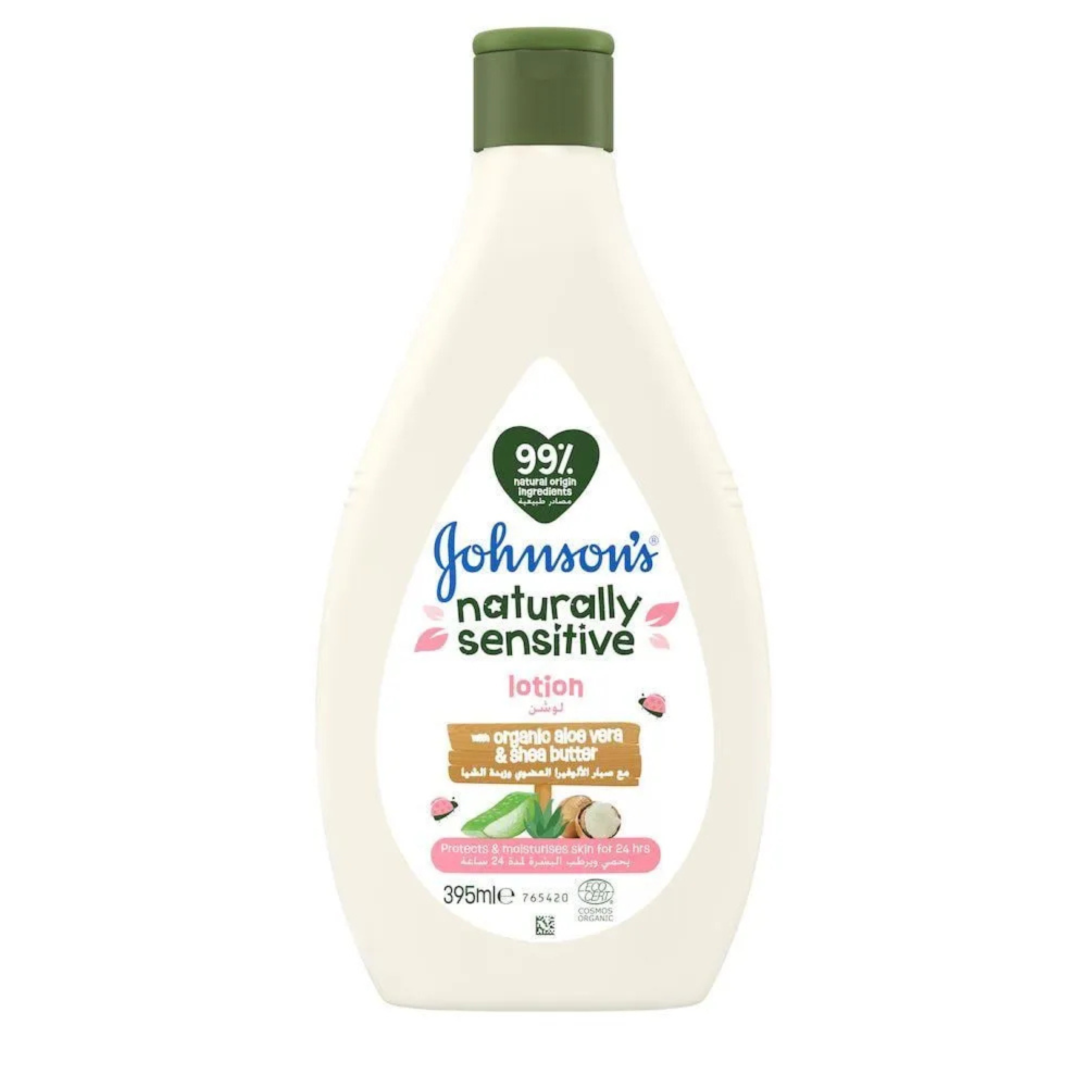 جونسون لوشن  مرطب طبيعي وحساس بالالوفيرا 395 مل