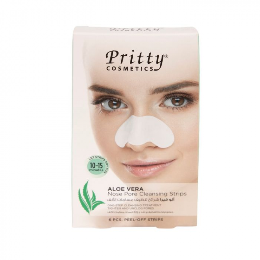 بريتي كوزمتكس لصقات ازالة الرؤس السوداء بالصبار 6 قطع