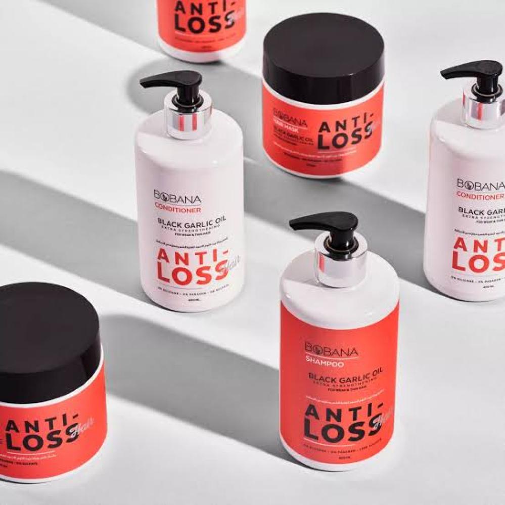 بوبانا ماسك للشعر بزيت الثوم الاسود 500 مل